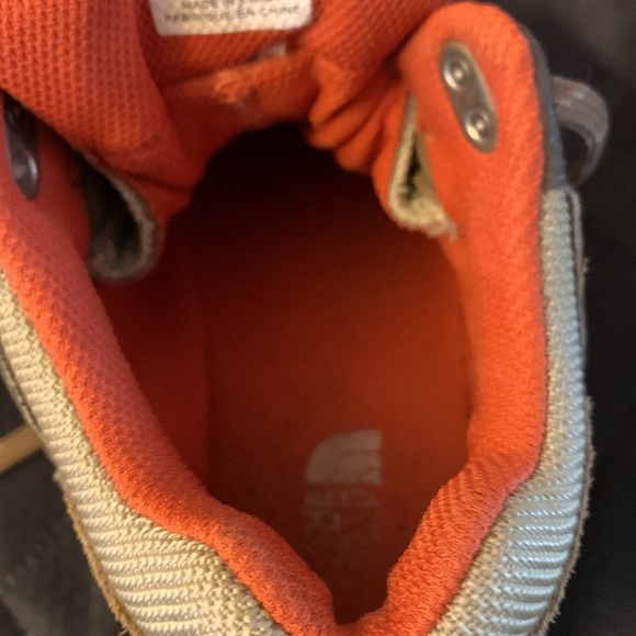 Boys North Face Vindicator Brown Suede Orange Ankle Hydo Seal Waterproof Boot 3 - Picture 9 of 10
